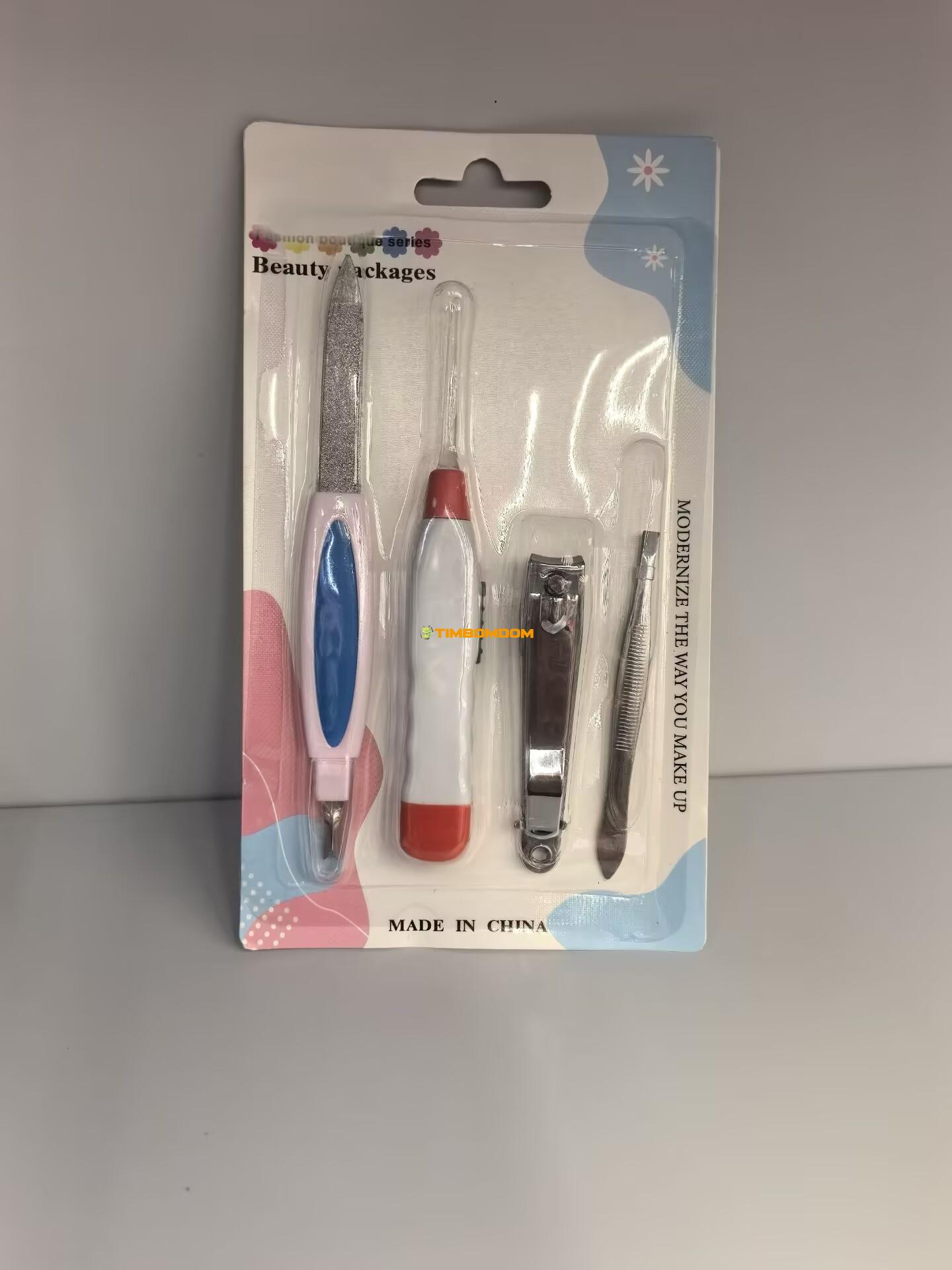Ear Pick with Light & Nail File Beauty Set