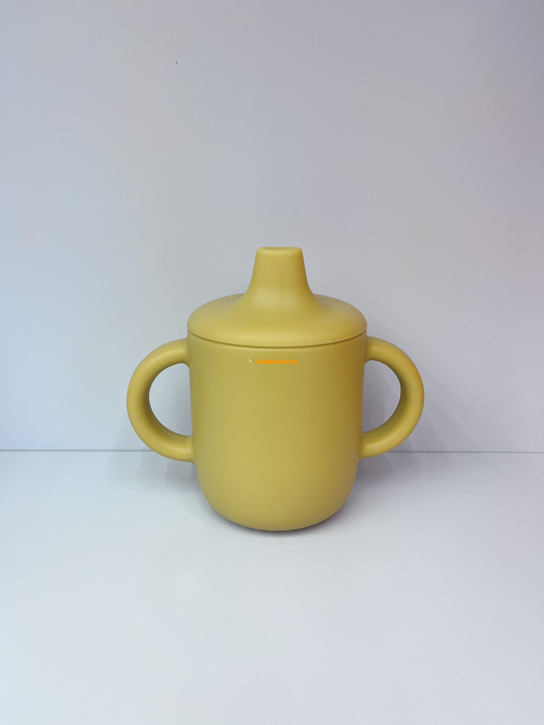 Silicone Baby Sippy Cup with Spout and Handles