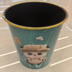 Cartoon Plastic Waste Bin with Gold Rim - TBD1180523.jpg