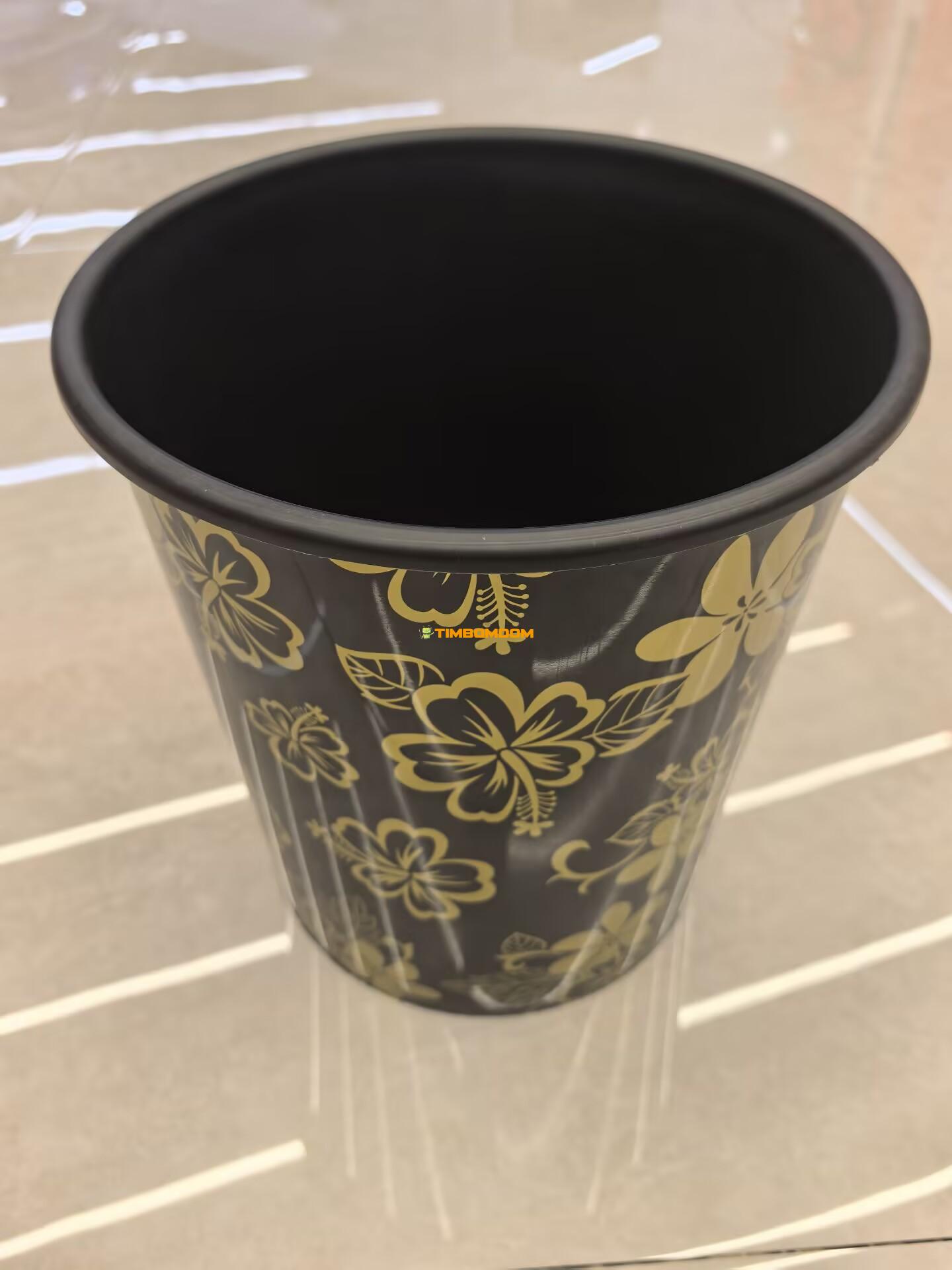 Floral Pattern Plastic Waste Bin Floral Pattern Plastic Waste Bin - TBD1180524.jpg
