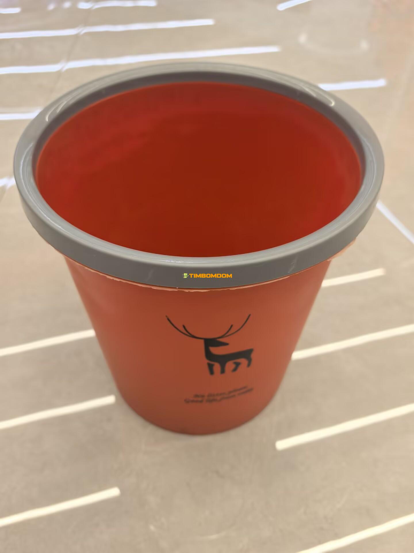 Deer Print Plastic Waste Bin Deer Print Plastic Waste Bin - TBD1180525.jpg