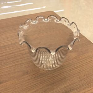 Clear Ribbed Dessert Bowl  - TBD1180547.jpg