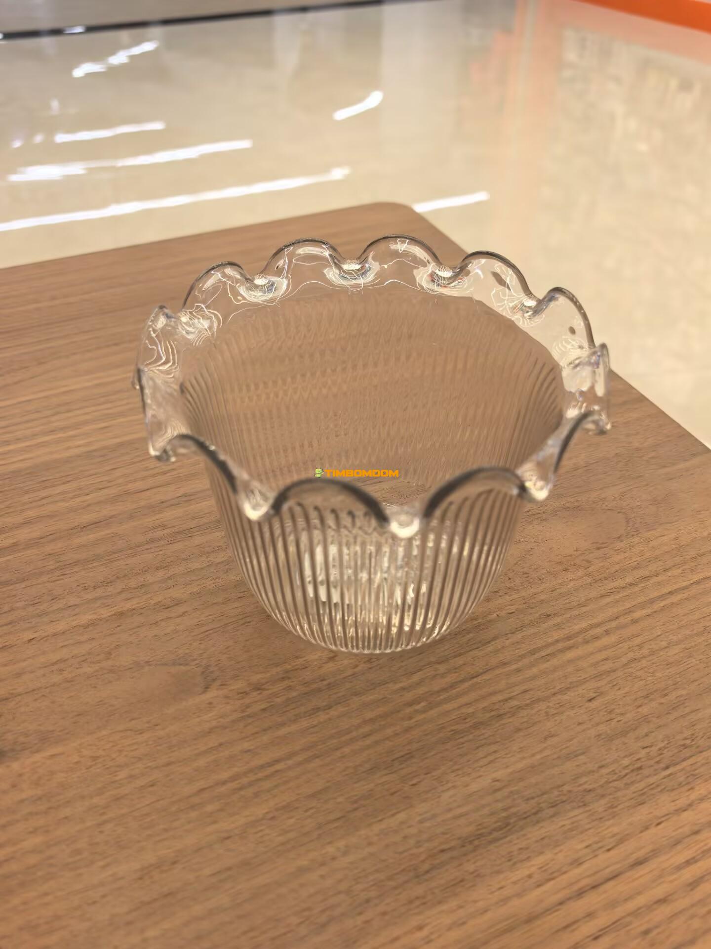 Clear Ribbed Dessert Bowl Clear Ribbed Dessert Bowl - TBD1180547.jpg