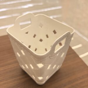 Plastic Woven-Style Square Storage Basket with Handles - TBD1180603.jpg