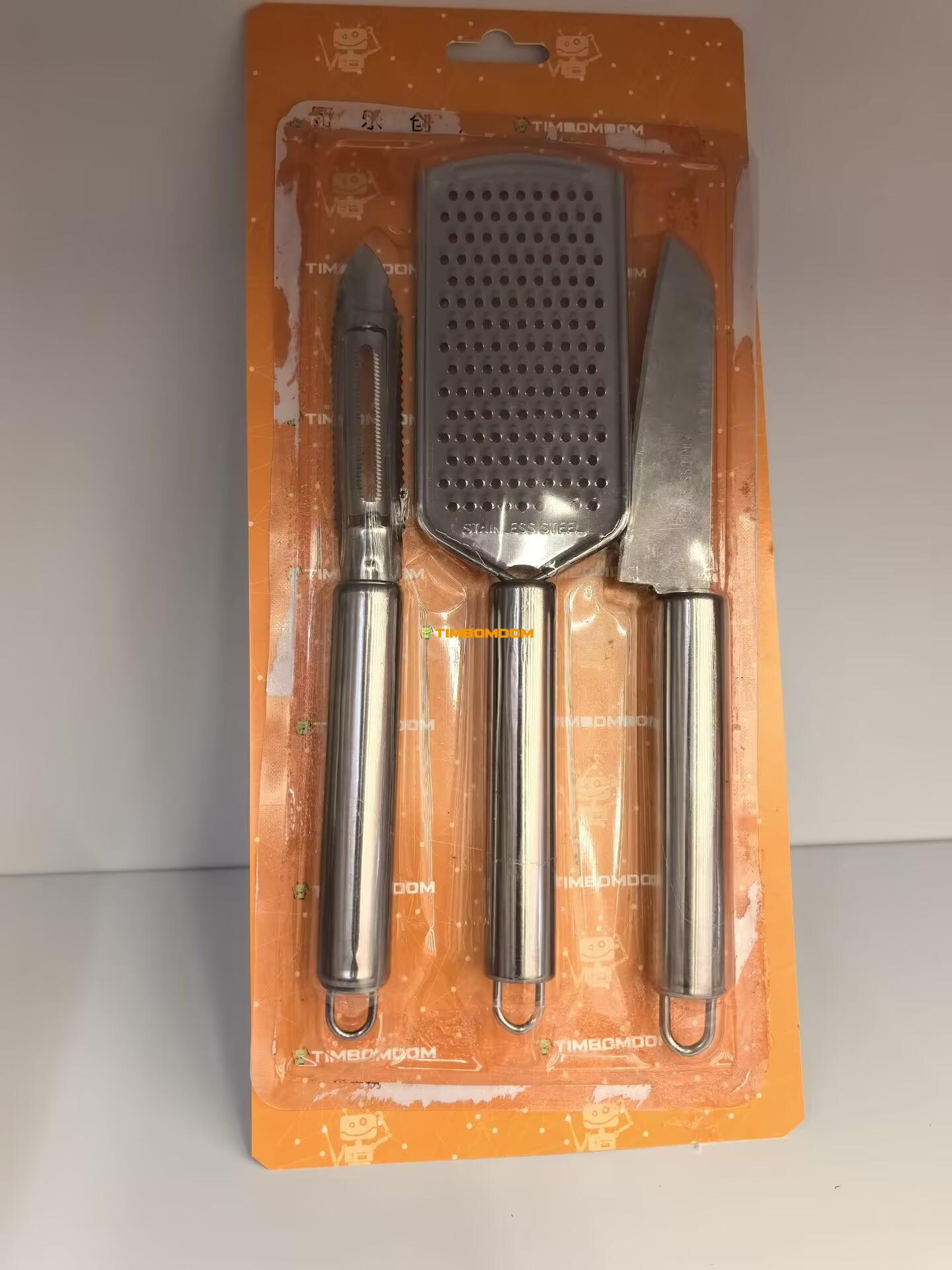 3PCS Stainless Steel Peeler and Grater Set 3PCS Stainless Steel Peeler and Grater Set - TBD1181026.jpg