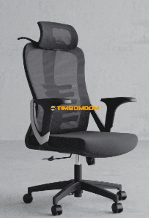 High back ergonomic mesh office chair & 2D headrest