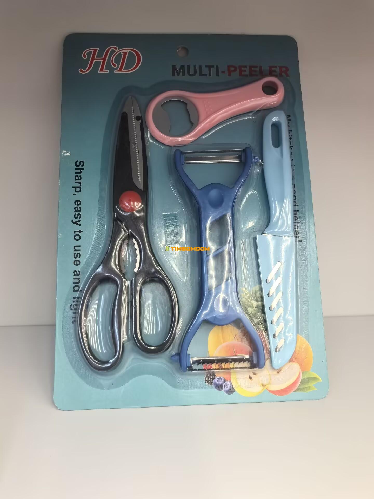 Peeler knife bottle opener and scissor Peeler knife bottle opener and scissor - TBD1181628.jpg