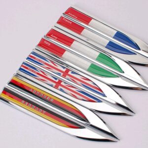 Car Germany France UK Italy Flag Metal Decoration  - TBD1183616.jpg