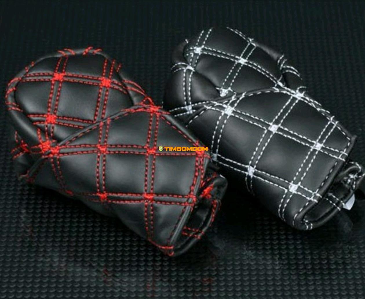 Car Red Wine Gear Shift Cover Handbrake Cover Set Handle Car Red Wine Gear Shift Cover Handbrake Cover Set Handle - TBD1183624.jpg