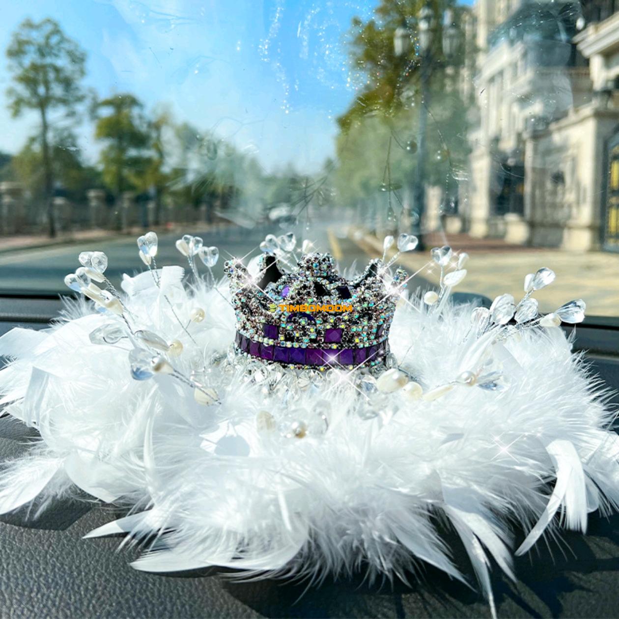 Car Perfume Car Aroma Long Lasting Light Scent Crown Ornament