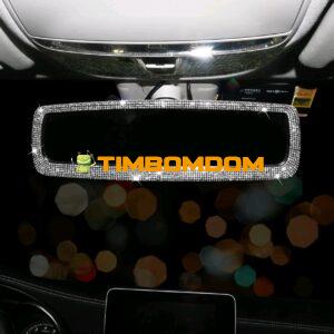 Car Interior Rearview Mirror Decoration High Definition Reversing Mirror Diamond Creative  - TBD1183702.jpg