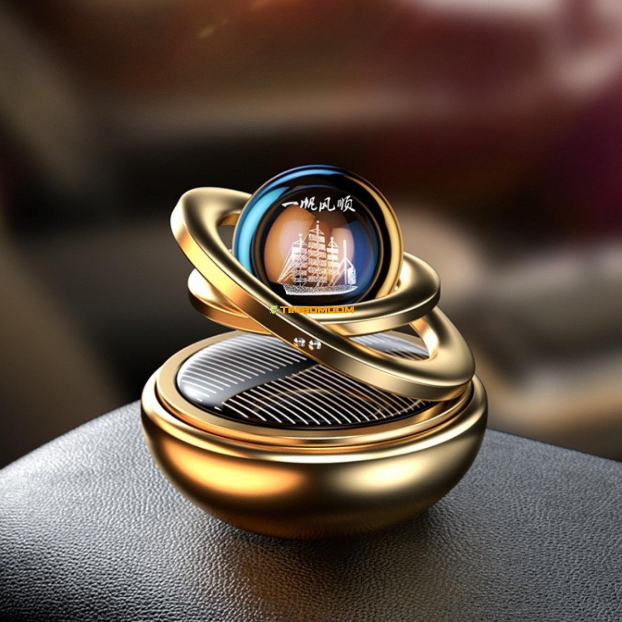 Solar Rotating Car Perfume Aluminum Alloy Interstellar Suspension