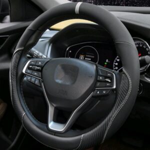 Car Steering Wheel Cover Four Seasons Universal Leather Microfiber Breathable  - TBD1183845.jpg
