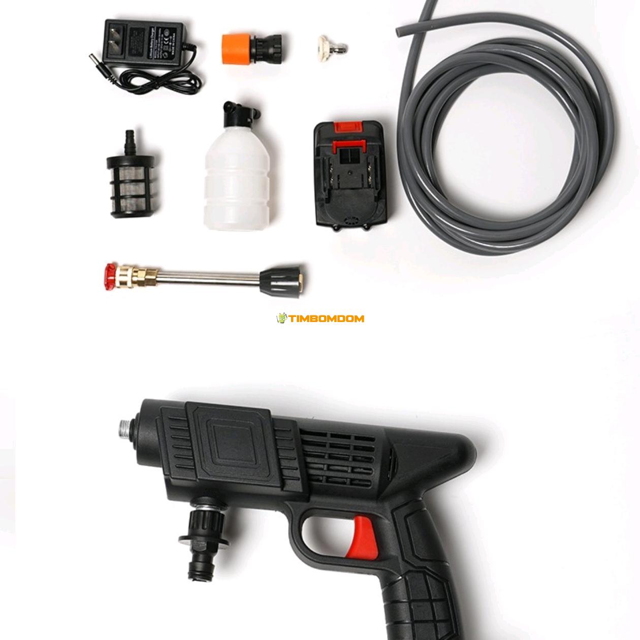 Wireless Lithium Battery High Pressure Car Wash Gun