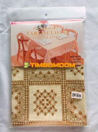 Hot Stamping Gold Tablecloth / Metallic Gold Foil Tablecloth