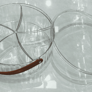 Transparent storage box with dividers and handle - TBD1185482.png