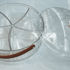 Transparent storage box with dividers and handle - TBD1185485.png