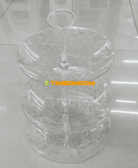 Three-tiered fruit plate with a stand Three-tiered fruit plate with a stand - TBD1185611.png