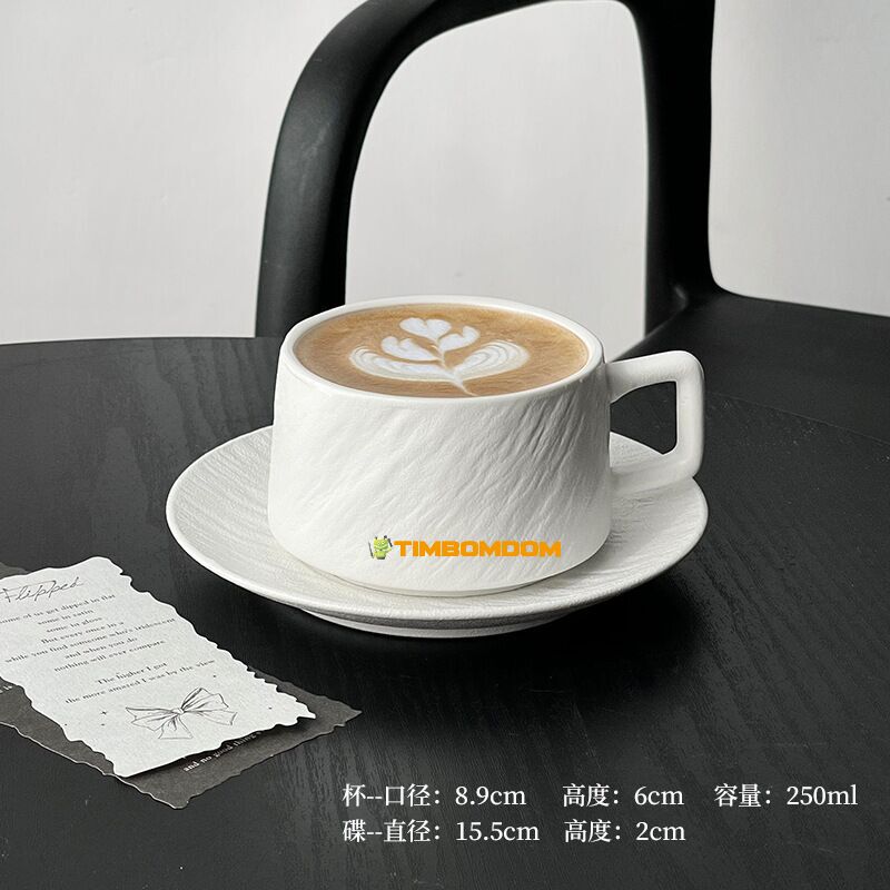 White Stone texture Coffee Cup & Saucer White Stone texture Coffee Cup & Saucer - TBD1186129.jpg