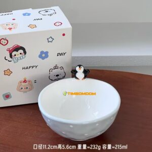 Penguin Pattern Ceramic Rice Bowl  - TBD1186134.jpg