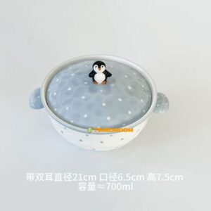 Penguin Ceramic Casserole Dish with Lid  - TBD1186139.jpg