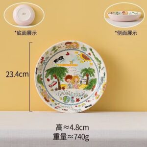 Cartoon Ceramic Deep Plate 9.25Inch  - TBD1186186.jpg