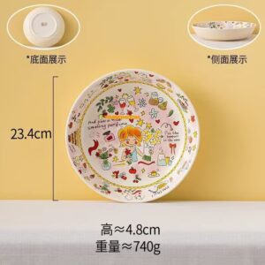 Cartoon Ceramic Deep Plate 9.25Inch  - TBD1186187.jpg