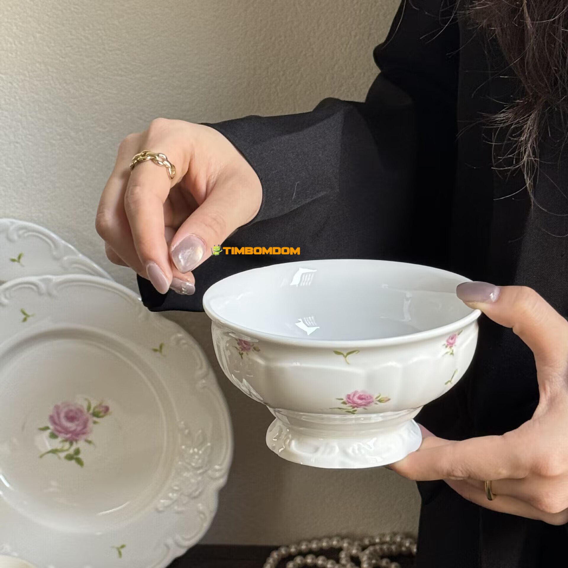 Flower Ceramic Bowl 13*7cm Flower Ceramic Bowl 13*7cm - TBD1186192.jpg