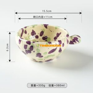 Painted ceramic plate 5Inch 15.5*6.2cm  - TBD1186206.jpg