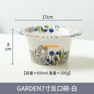 Painted ceramic Deep Bowl 7Inch 17*8cm  - TBD1186213.jpg