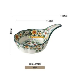 Flower Pattern Ceramic Saucer 150ml  - TBD1186242.jpg