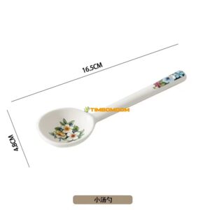 Flower Pattern Ceramic spoon 16.5*4.8cm  - TBD1186243.jpg