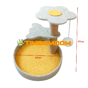 Round Cat Scratcher Bed with Perch - TBD1186365.png