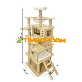 Tall Cat Tower with Ladder & Platforms - TBD1186377.jpeg