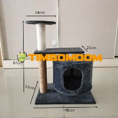 Cat Tree with Condo & Hanging Ball Toy - TBD1186388.jpeg