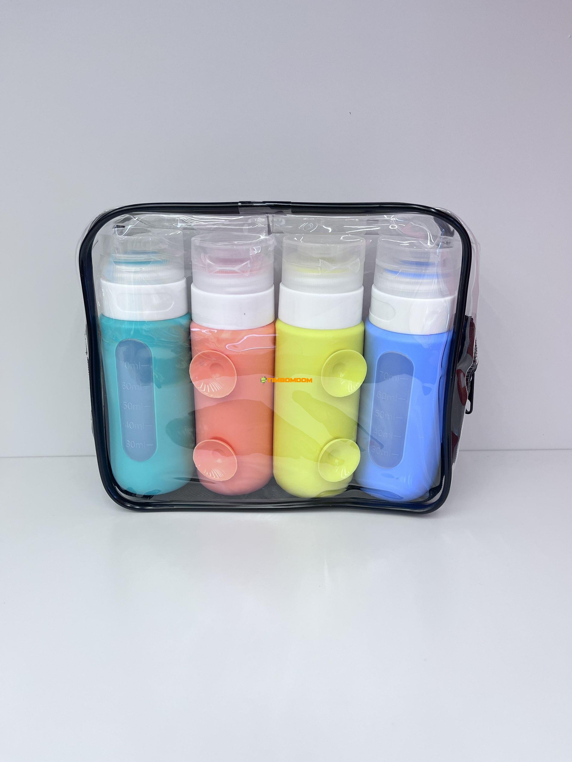 Silicone Travel Bottle with Suction Cups Silicone Travel Bottle with Suction Cups