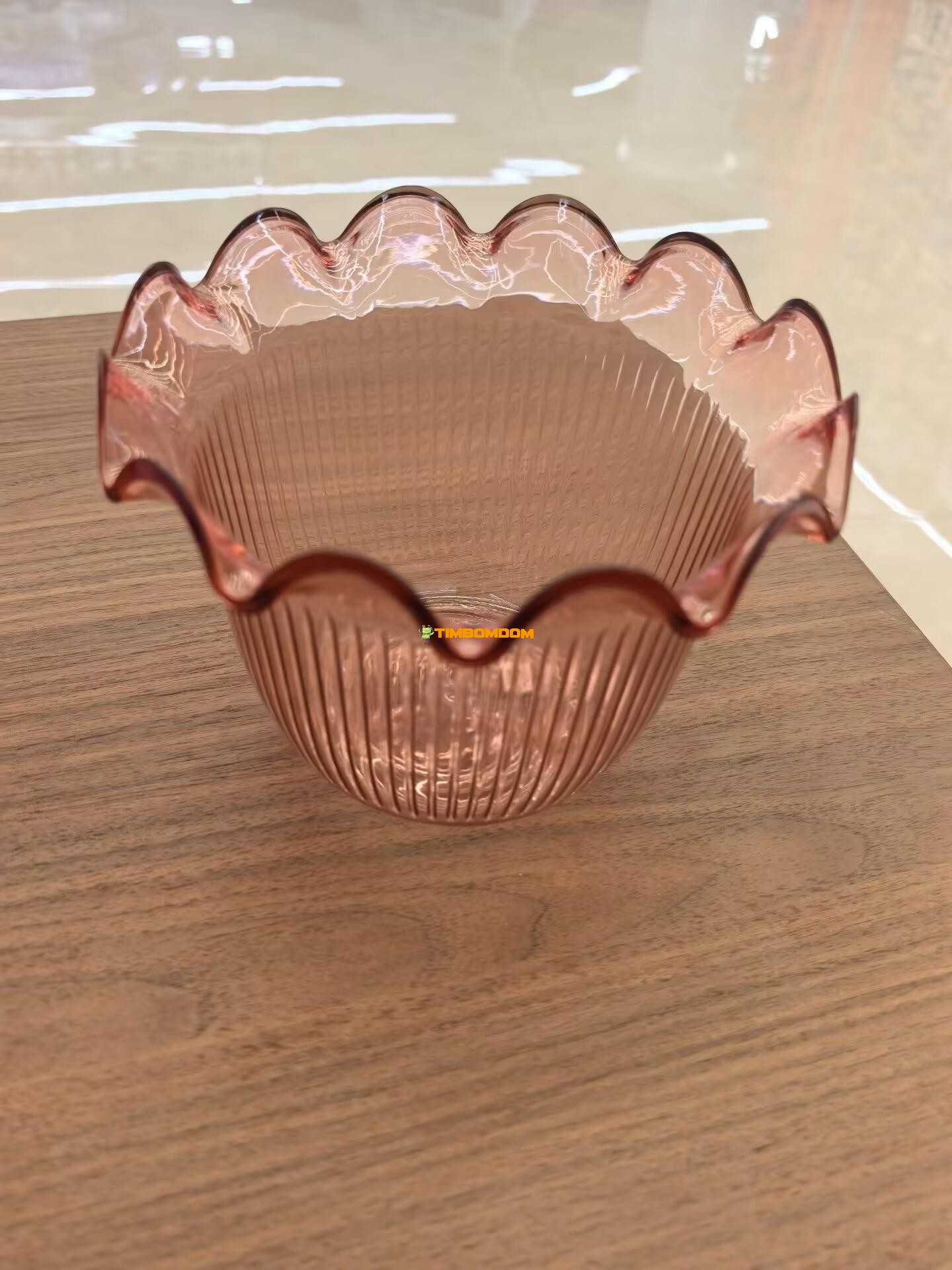 Clear Ribbed Dessert Bowl Clear Ribbed Dessert Bowl