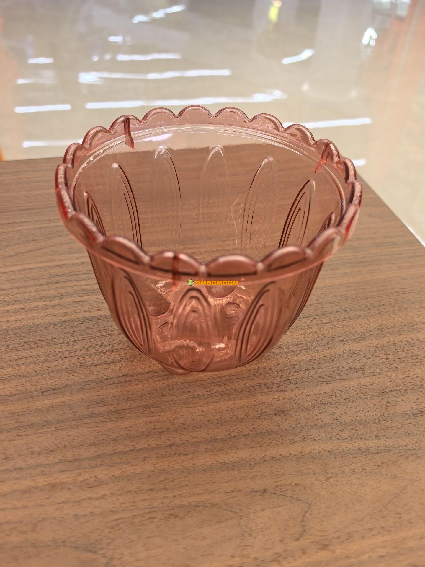 Clear Ribbed Dessert Bowl Clear Ribbed Dessert Bowl