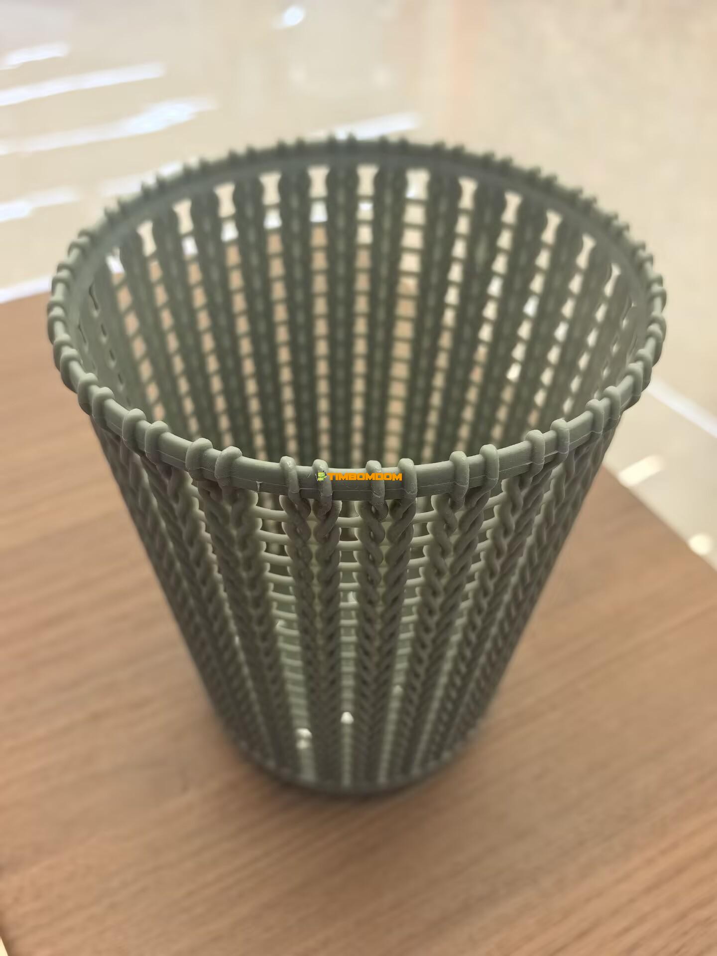 Woven Style Plastic Waste Bin Woven Style Plastic Waste Bin