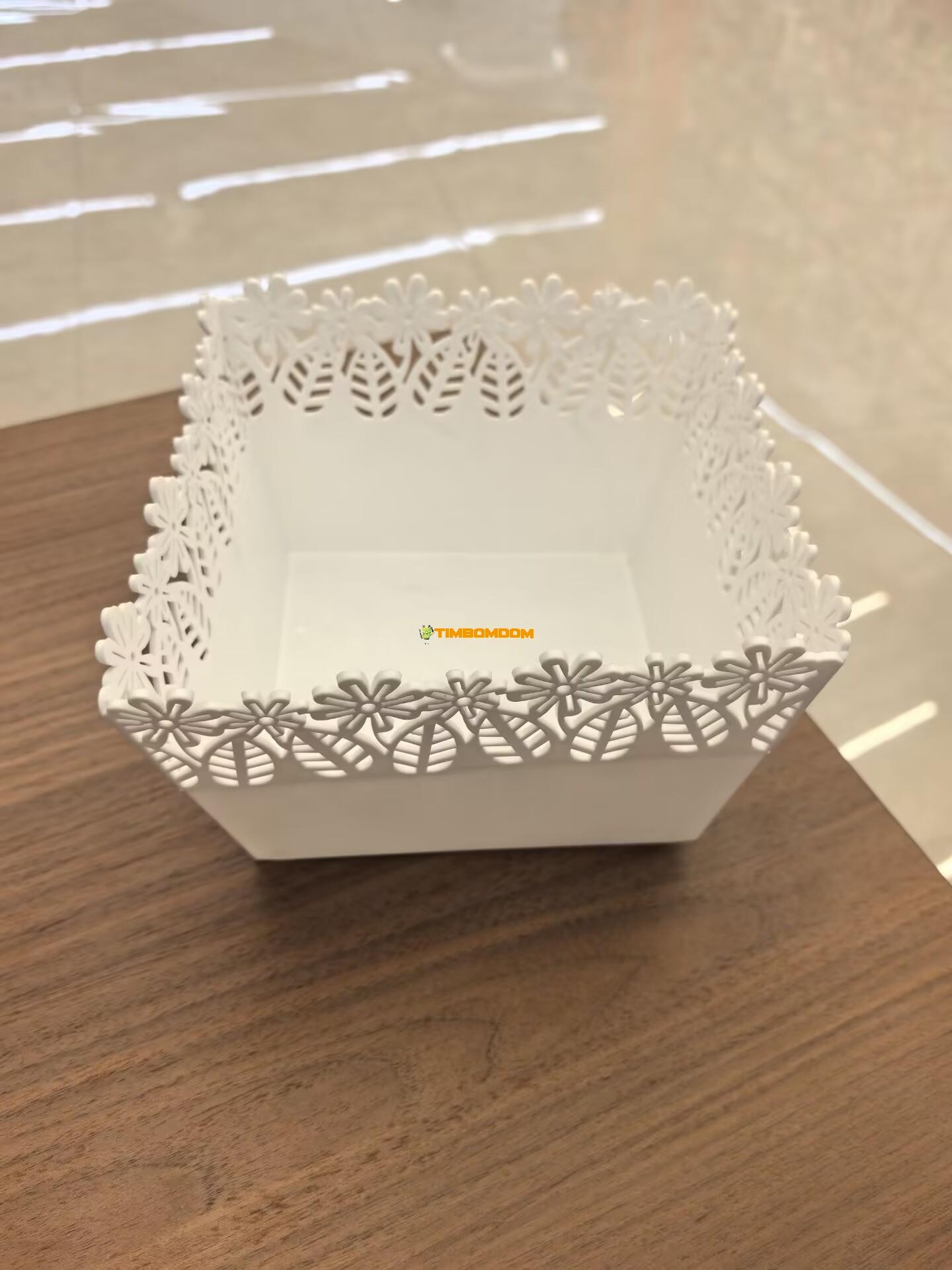Plastic Lace Design Storage Basket Plastic Lace Design Storage Basket