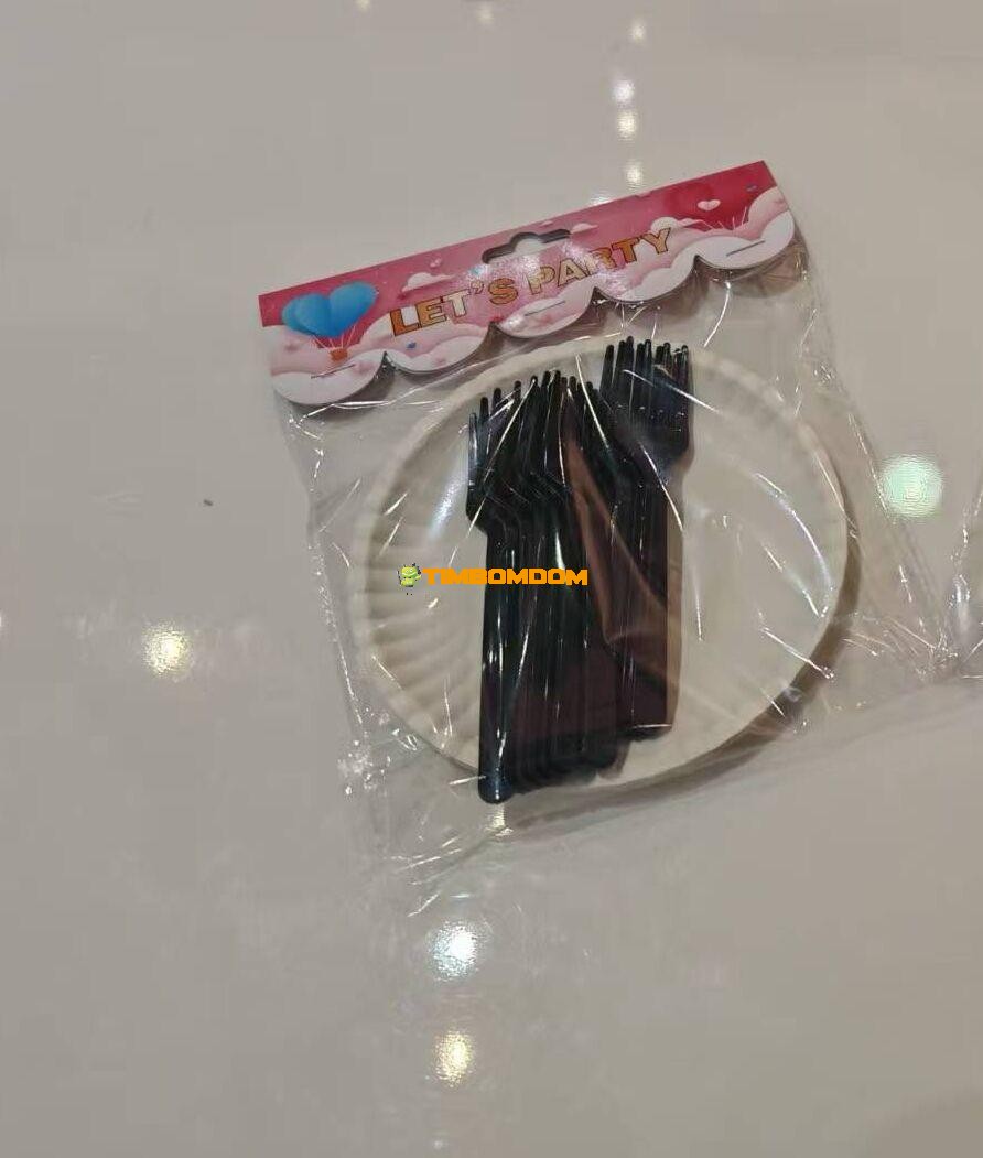 Round Plate & Fork 20pcs Round Plate & Fork 20pcs