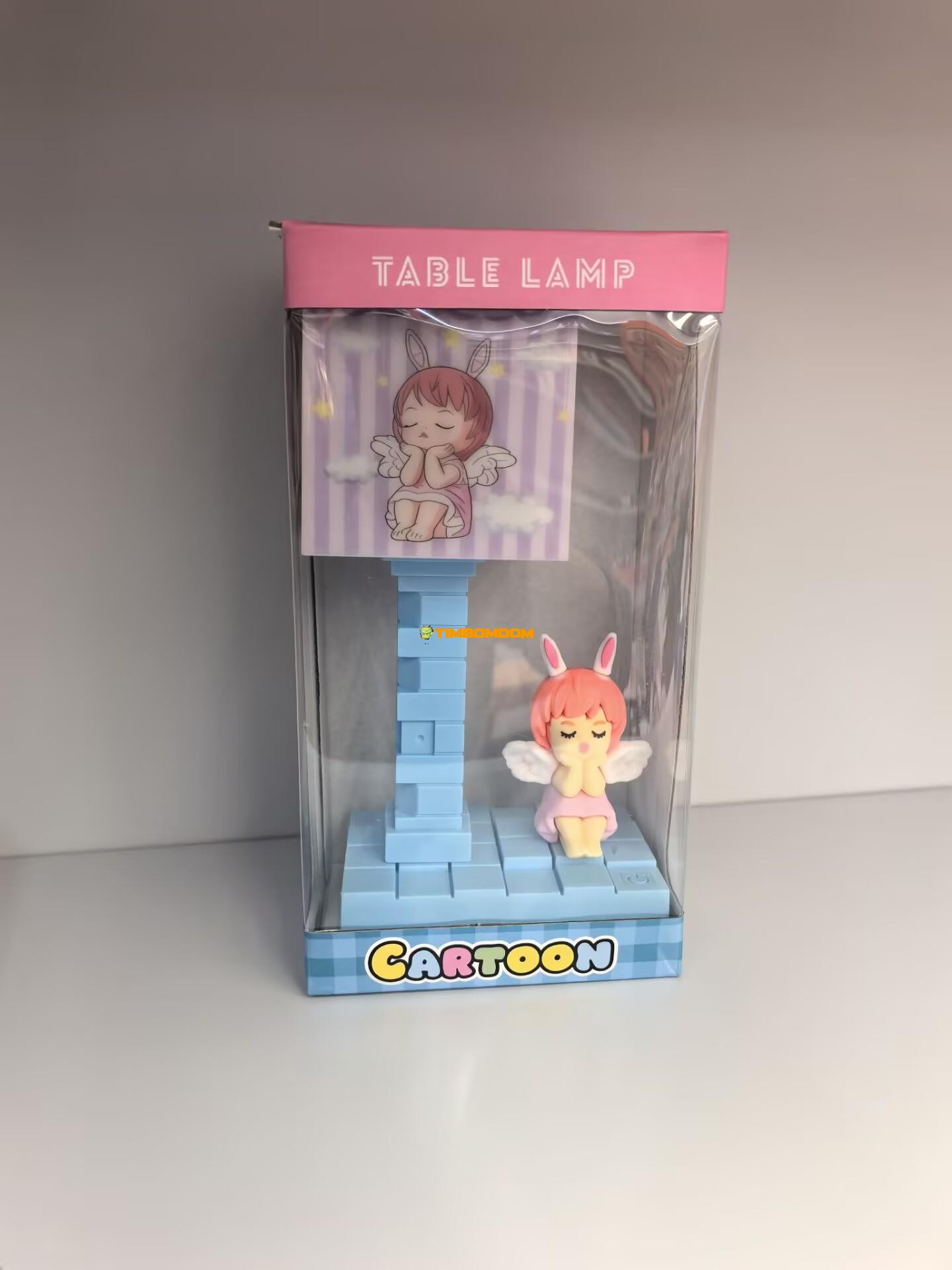 Cartoon Square Table Lamp with 5-Level Lighting Cartoon Square Table Lamp with 5-Level Lighting
