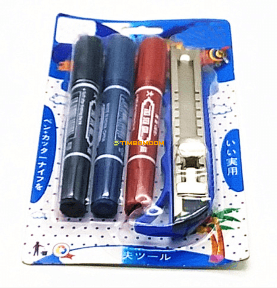 Utility knife Marker pen set Utility knife Marker pen set