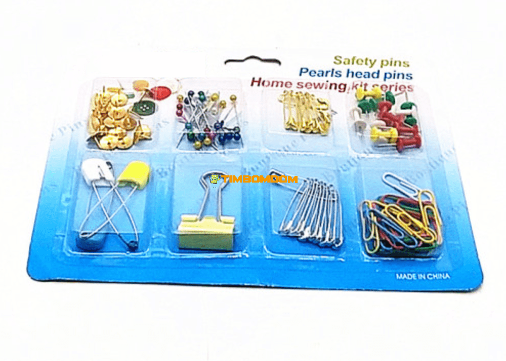 Safety pins buckle pins paper clips set Safety pins buckle pins paper clips set