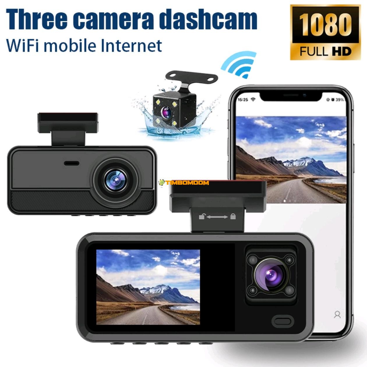 Three Record Three Lens WiFi HD Driving Recorder Three Record Three Lens WiFi HD Driving Recorder