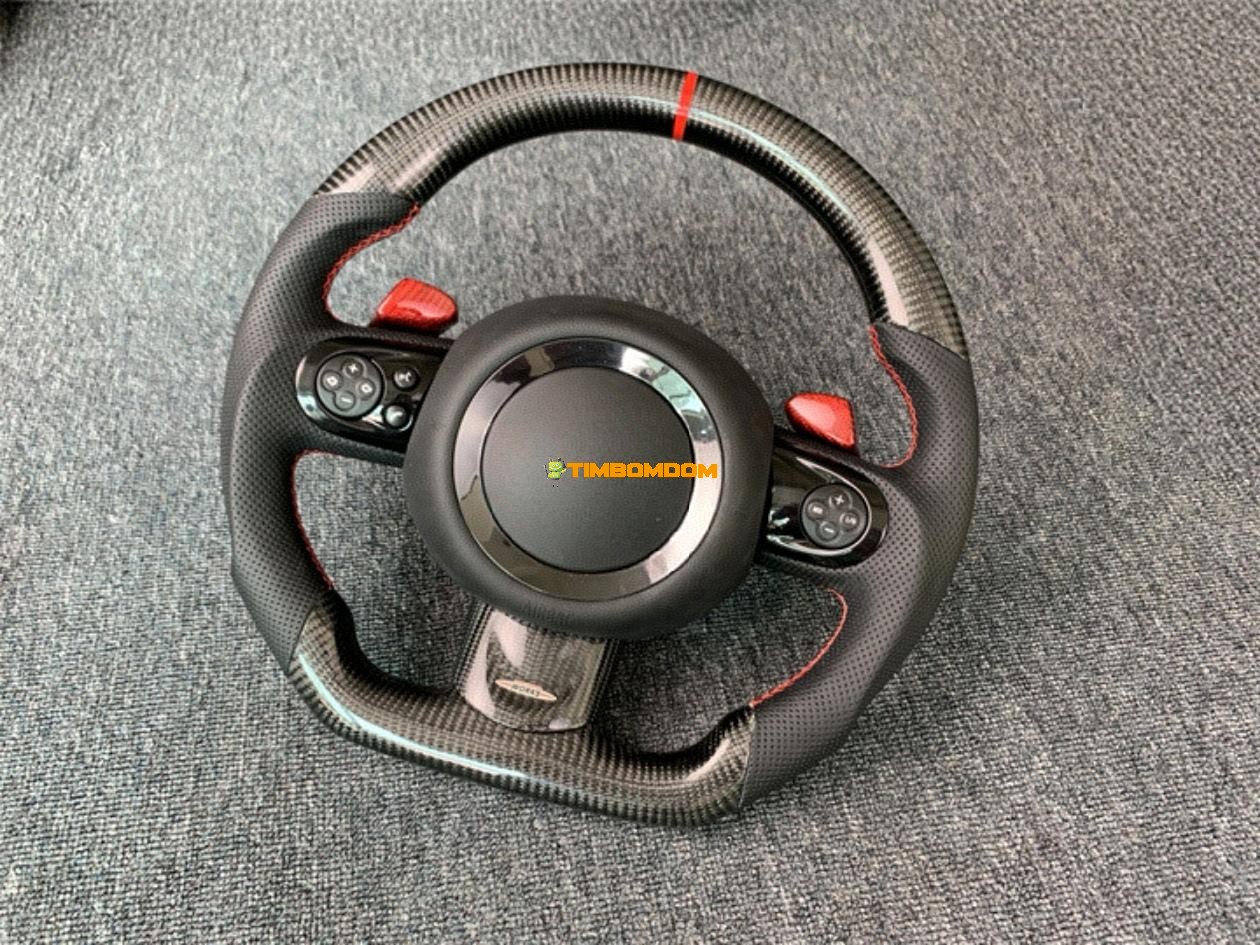 BMW Mini Carbon Fiber Steering Wheel Modified BMW Mini Carbon Fiber Steering Wheel Modified