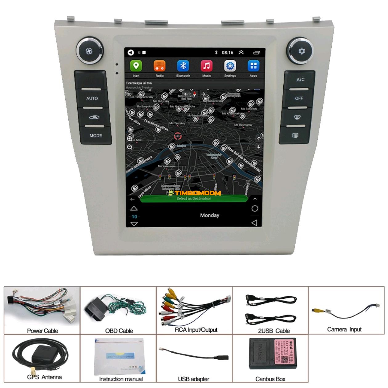 06-11 Models Toyota Camry Android Vertical Screen Navigation 06-11 Models Toyota Camry Android Vertical Screen Navigation