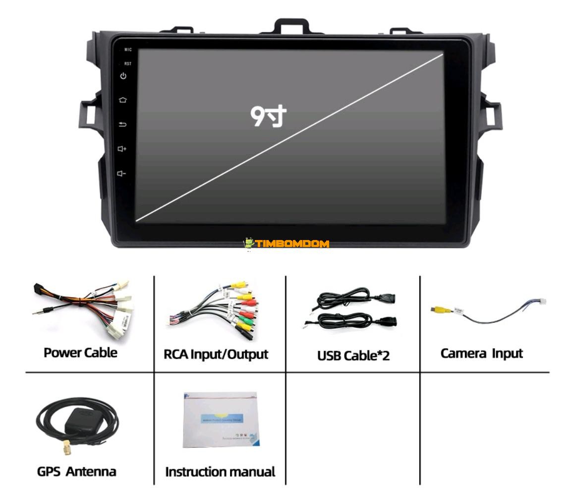 Toyota Corolla 9 Inch Android Console Navigation Toyota Corolla 9 Inch Android Console Navigation