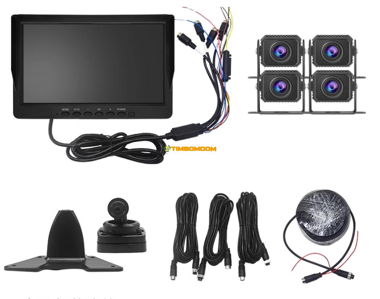 10.36 Inch Truck Four Road Monitoring Recorder 10.36 Inch Truck Four Road Monitoring Recorder