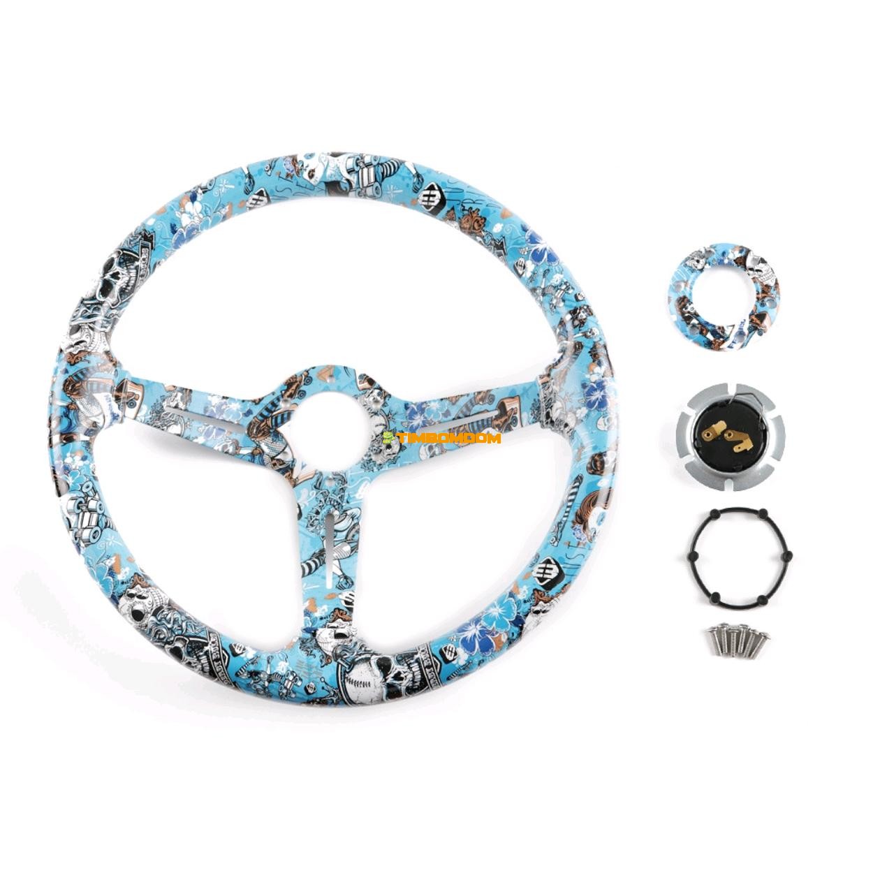 Car Modification 345mm Acrylic Game Anime Steering Wheel Car Modification 345mm Acrylic Game Anime Steering Wheel